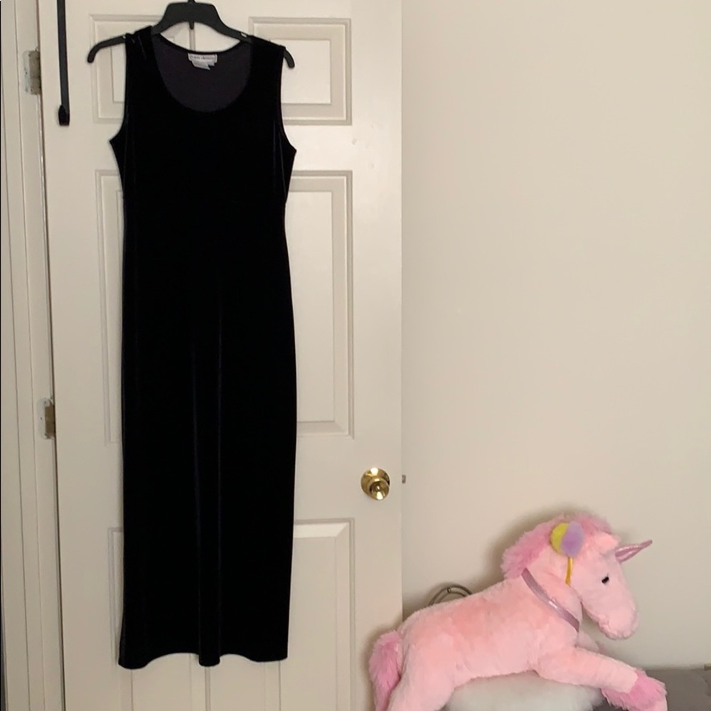 Velvet maxi dress